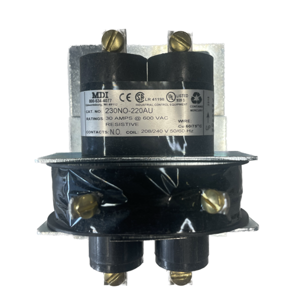 Heater Relay (2 Pole) (30 AMP) (Single Phase) P/N: 94-0008