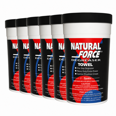 Natforce Degreaser Towels (Case of 6 Tubs of 30 Wipes) P/N: 21-0004 x6