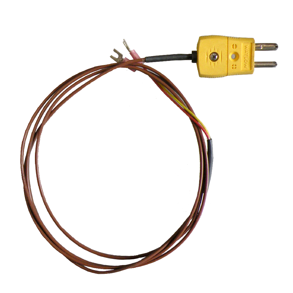 Male Thermocouple Plug & Cable P/N: 89-0009