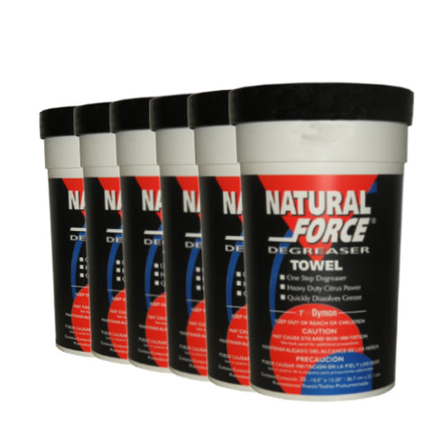 Natforce Degreaser Towels (Case of 6 Tubs of 30 Wipes) P/N: 21-0004 x6
